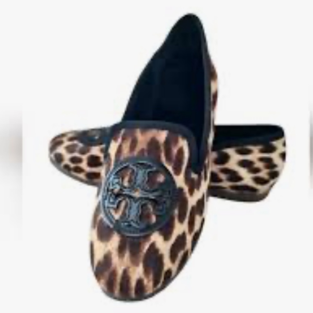 Like new TORY BURCH Billy Slipper Leopard Print 8 m